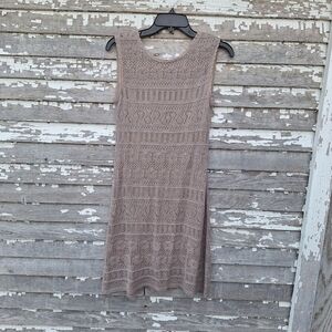 Aggel Knitwear Sleeveless Crochet Dress Size Medium NWT